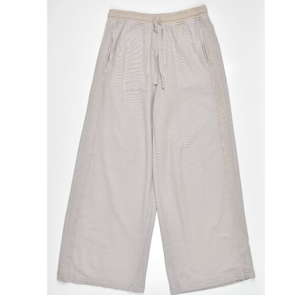 ATM Anthony Thomas Melillo Pants - ATM Pique Wide Leg Pants - XS